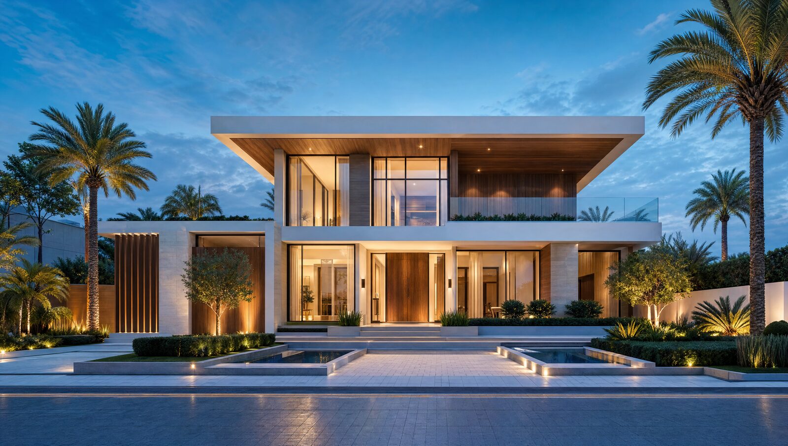 3D visualisation of a modern villa